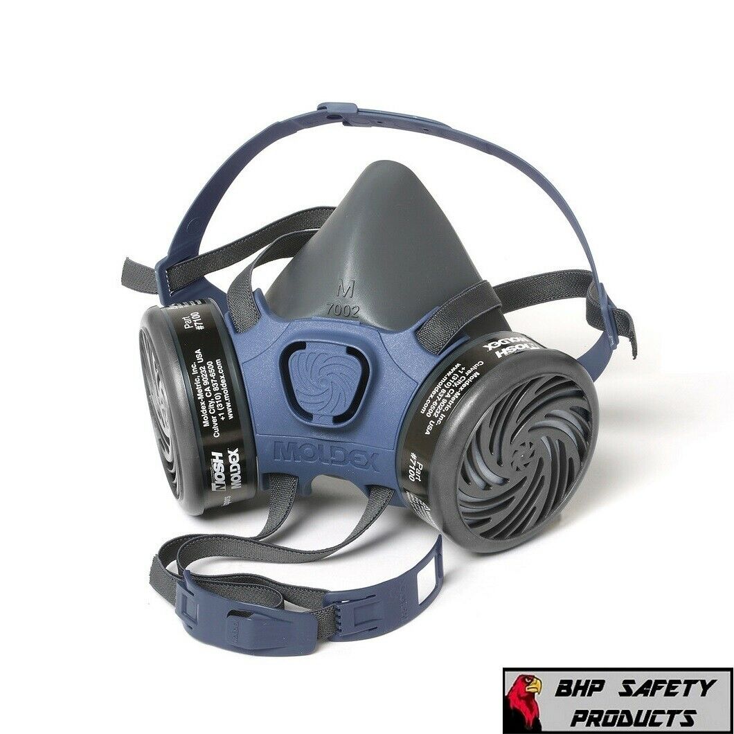 Moldex Half Face Respirator Mask With Cartridge Option, Respiratory Protection