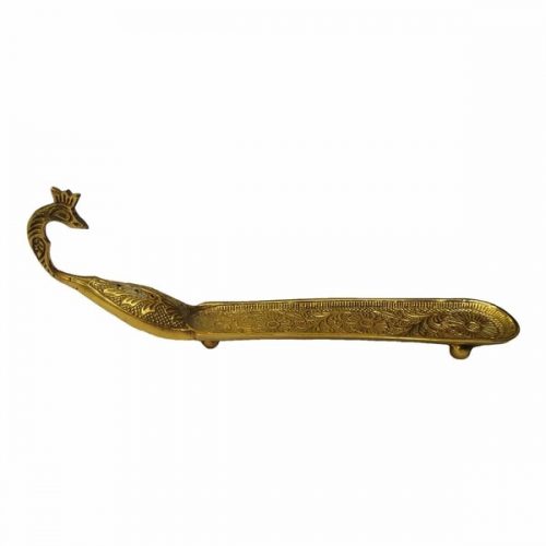 Brass Mor Agardaan Agarbatti Stand Incense Holder BIH04