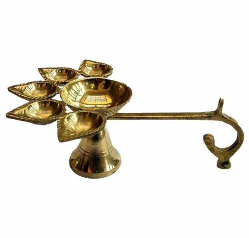 Brass Pancharti Diya Stand BPADS01
