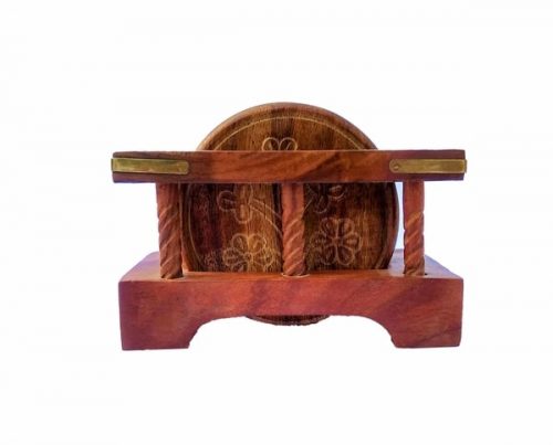 Wooden Carved Coaster - WCC02