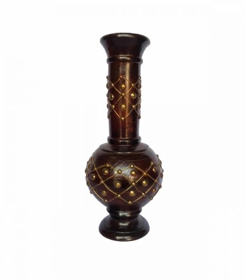 Wooden Carved Vase 02
