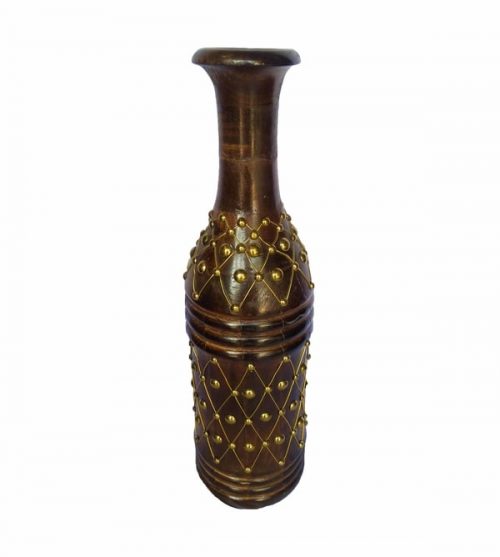 Wooden Carved Vase 03