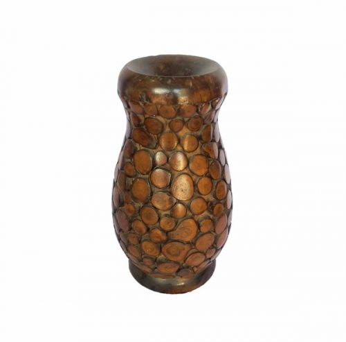 Wooden Carved Vase 04