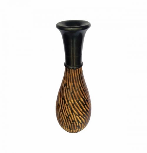 Wooden Carved Vase 07