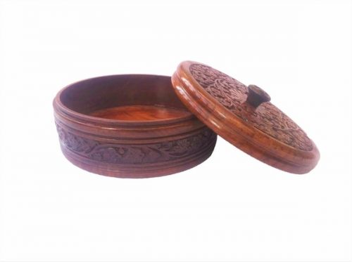 Wooden Casserole Chapati Box WCCB01