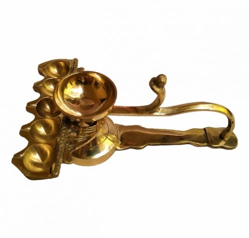Brass Pancharti Diya Stand BPADS03