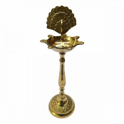 Brass Samai Mor Diya 7 Mukhi Batti BSM7MDB01