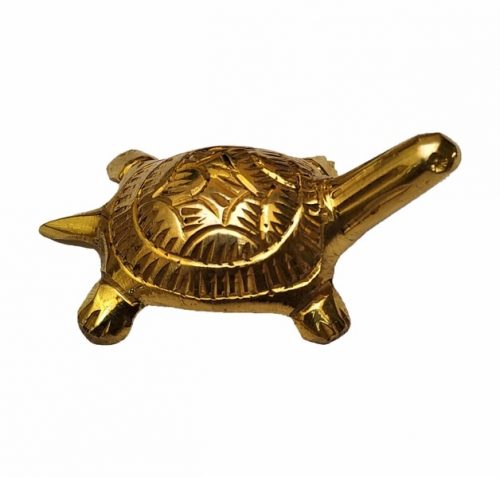 Brass Tortoise Turtle Kachua with Plate BTTKWP01