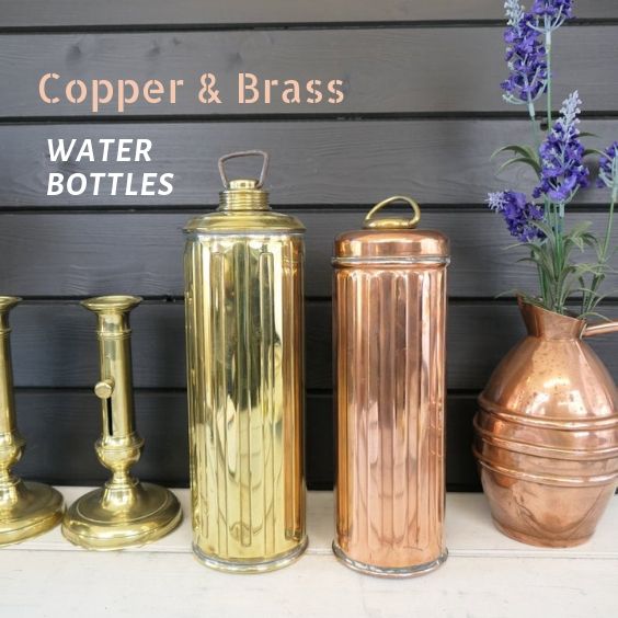 Brass and Copper Water Bottles